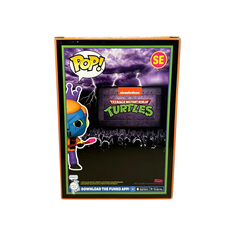 Freddy Funko as Casey Jones (Blacklight) Funko Pop! - Teenage Mutant Ninja Turtles - Heavy Metal Halloween 2023 Exclusive LE2000 Pcs - Condition 7.5/10