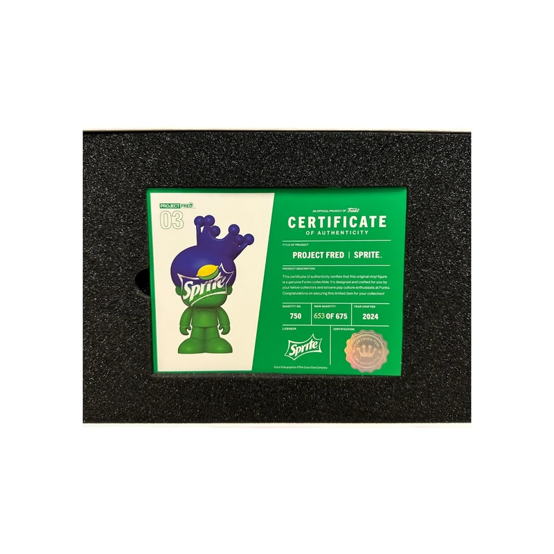 Sprite Project Fred #03 Funko Vinyl Figure - Sprite - Funko Shop Exclusive LE653/675 Pcs