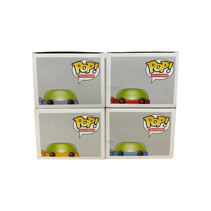 Teenage Mutant Ninja Turtles (Metallic) #60, #61, #62, #63 Funko Pop! Bundle - SDCC 2013 Exclusive LE1008 Pcs - Condition 7-7.5/10