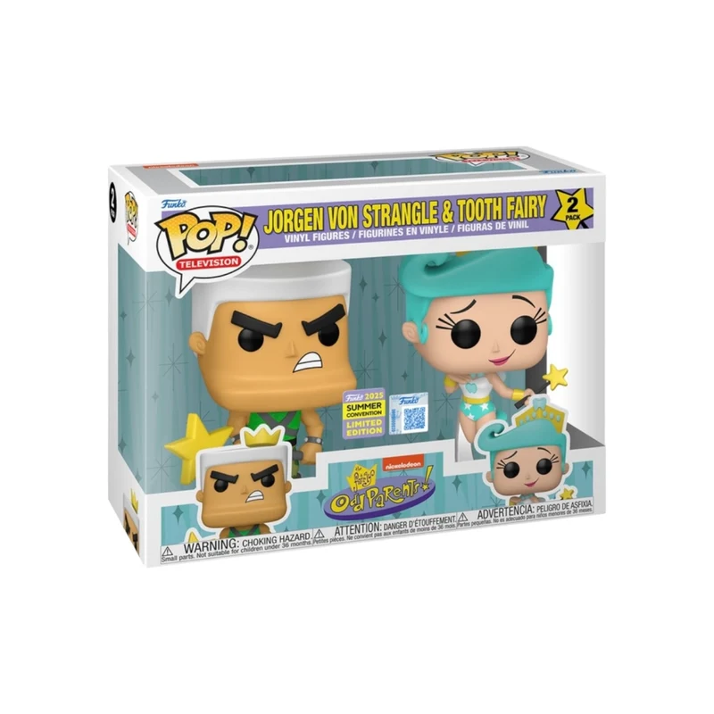 Jorgen Von Strangle & Tooth Fairy 2 Pack Funko Pop! - The Fairly Oddparents - SDCC 2025 Shared Exclusive