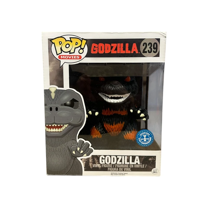 Godzilla #239 (Burning) Deluxe Funko Pop! - Godzilla - Underground Toys Exclusive - Condition 7.5/10
