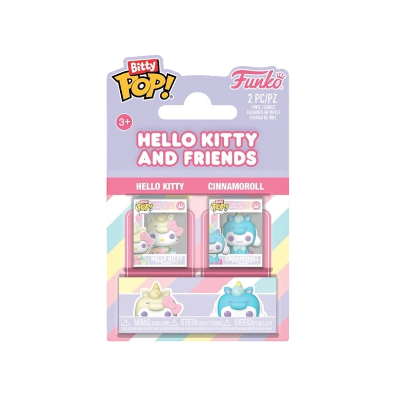 Hello Kitty & Cinnamoroll Funko 2 Pack Bitty Pop - Hello Kitty And Friends