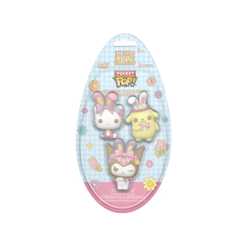Hello Kitty & Friends With Bunny Ears (Easter) Funko Pocket Pop! 3 Pack - Hello Kitty And Friends