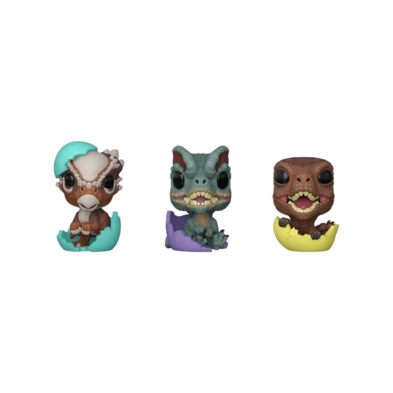Jurassic Park Hatchlings (Easter) Funko Pocket Pop! 3 Pack - Jurassic Park