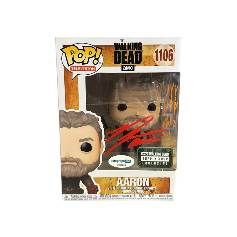 Ross Marquand Signed Aaron #1106 Funko Pop! - The Walking Dead - Supply Drop Exclusive - Condition 9/10 - ACOA Authenticated