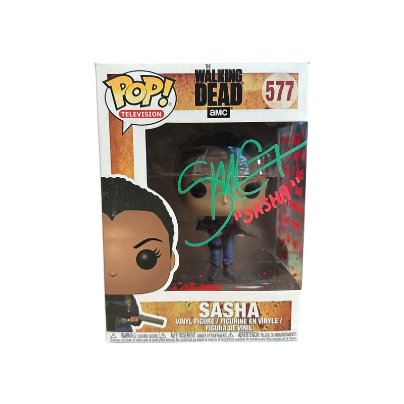Sonequa Martin-Green Signed Sasha #577 Funko Pop! - The Walking Dead - Condition 7.5/10 - SWAU Authenticated