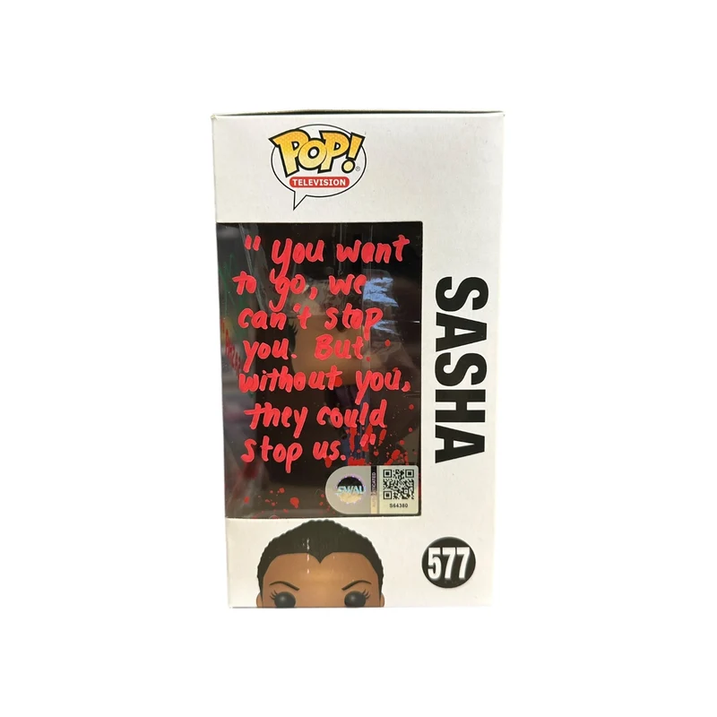 Sonequa Martin-Green Signed Sasha #577 Funko Pop! - The Walking Dead - Condition 7.5/10 - SWAU Authenticated