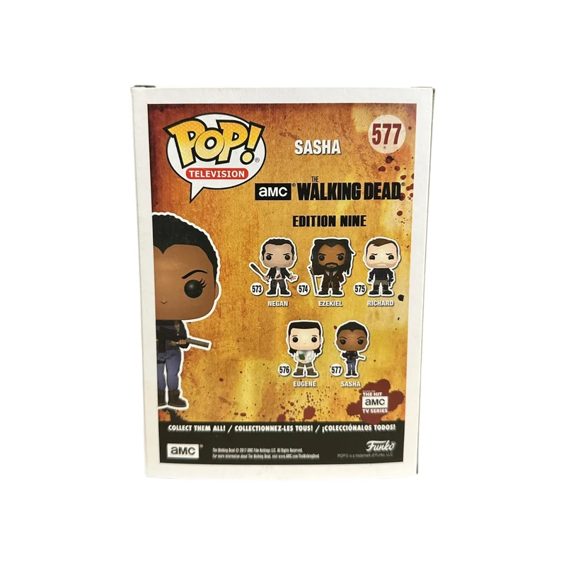 Sonequa Martin-Green Signed Sasha #577 Funko Pop! - The Walking Dead - Condition 7.5/10 - SWAU Authenticated