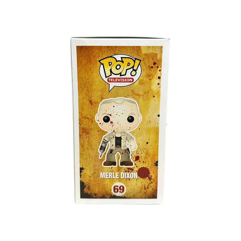 Michael Rooker Signed Merle Dixon #69 (Bloody) Funko Pop! - The Walking Dead - Tampa Bay Comic Con 2013 Exclusive - Condition 7/10 - ACOA Authenticated