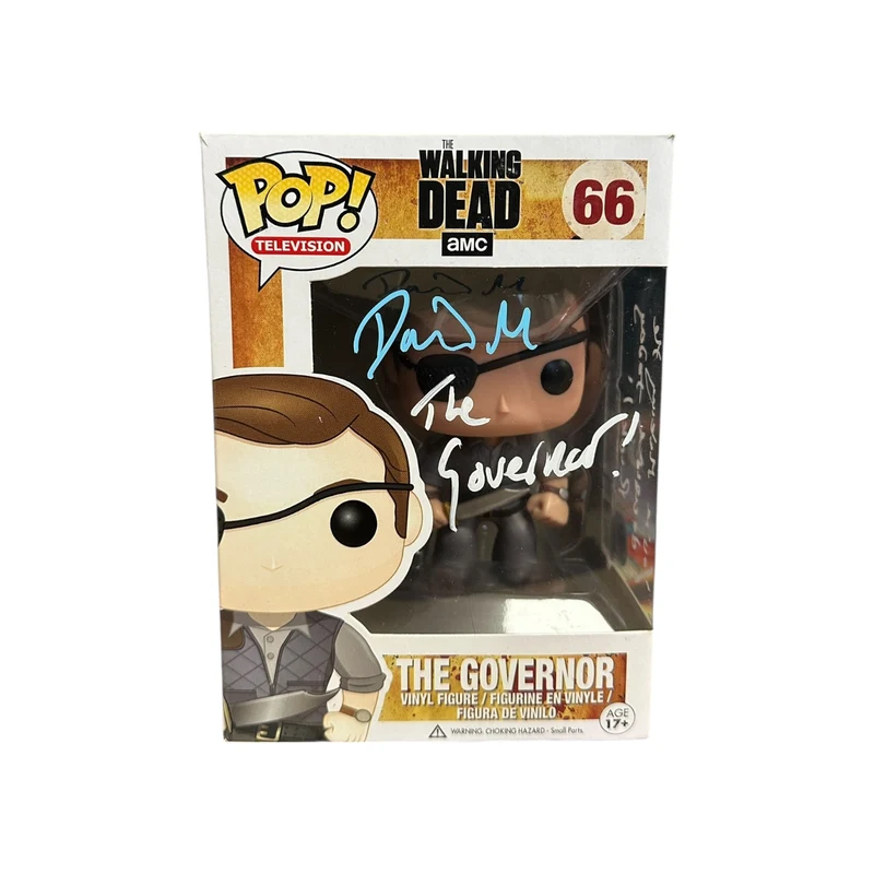 David Morrissey Signed The Governor #66 Funko Pop! - The Walking Dead - Condition 7.5/10 - SWAU Authenticated