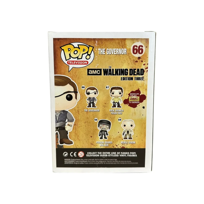 David Morrissey Signed The Governor #66 Funko Pop! - The Walking Dead - Condition 7.5/10 - SWAU Authenticated