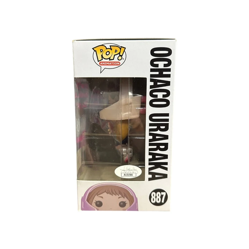 Luci Christian Signed Ochaco Uraraka #887 Funko Pop! - My Hero Academia - Funimation Exclusive - Condition 8/10 - JSA Authenticated