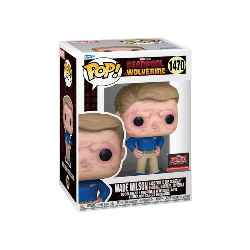 Wade Wilson Assistant to the Assistant Regional Manager, Drivemax #1470 Funko Pop! - Deadpool & Wolverine - Target Con 2025 Exclusive