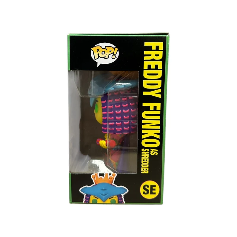Freddy Funko as Shredder (Blacklight) Funko Pop! - Teenage Mutant Ninja Turtles - Freddy's Funtastic Voyage 2024 Show Edition LE100 Pcs - Condition 8.75/10