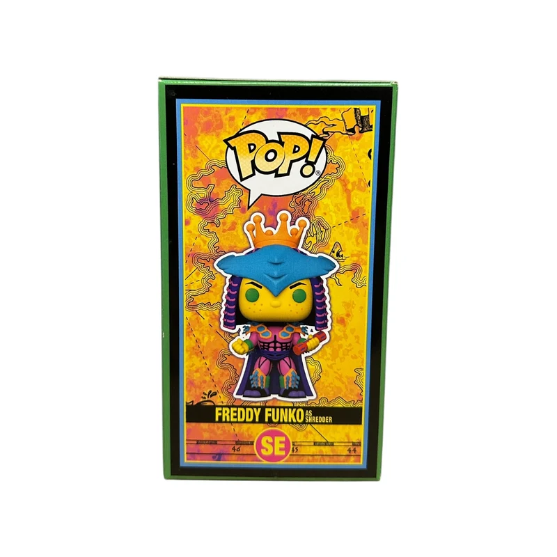 Freddy Funko as Shredder (Blacklight) Funko Pop! - Teenage Mutant Ninja Turtles - Freddy's Funtastic Voyage 2024 Show Edition LE100 Pcs - Condition 8.75/10