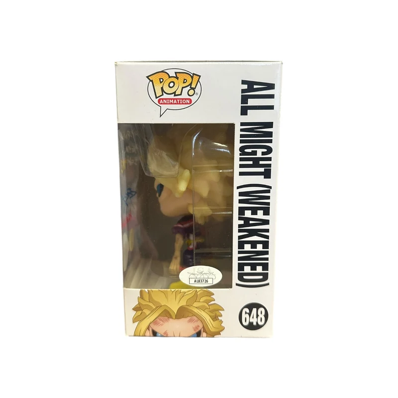 Christopher Sabat Signed All Might (Weakened) #648 (Glows in the Dark) Funko Pop! - My Hero Academia - Special Edition - Condition 8/10 - JSA Authenticated