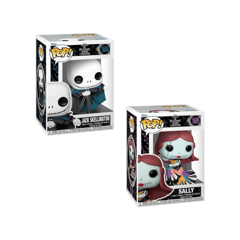 Sally (Couture) #1605 Funko Pop - The Nightmare Before Christmas + Jack Skellington (Couture) #1604 Funko Pop - The Nightmare Before Christmas BUNDLE