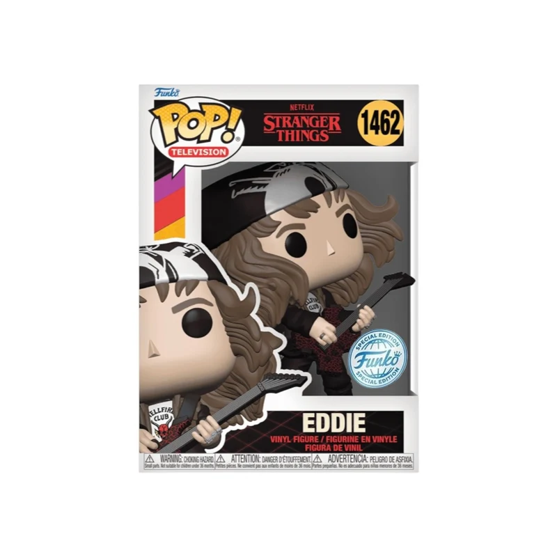 Eddie #1462 (Metallic) Funko Pop! - Stranger Things - Special Edition