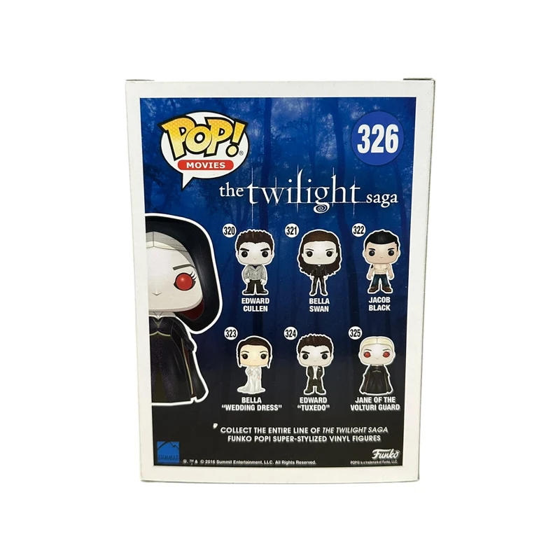 Jane of The Volturi Guard #326 (Hooded) Funko Pop! - The Twilight Saga - NYCC 2016 Exclusive - Condition 8.75/10