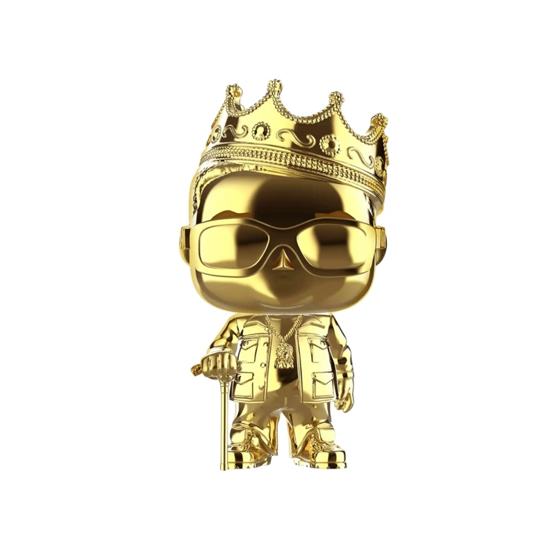 Notorious B.I.G. With Crown (Gold Chrome) #82 Funko Pop! Rocks - 20 Year Anniversary Toy Tokyo Exclusive Biggie Smalls Funko Pop!