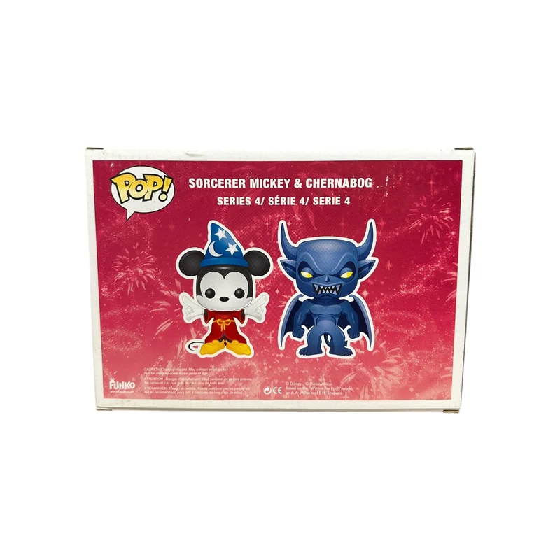 Sorcerer Mickey & Chernabog (Metallic) 2 Pack Funko Pop! - Disney Series 4 - SDCC 2012 Disney Store Exclusive LE480 Pcs - Condition 7.5/10