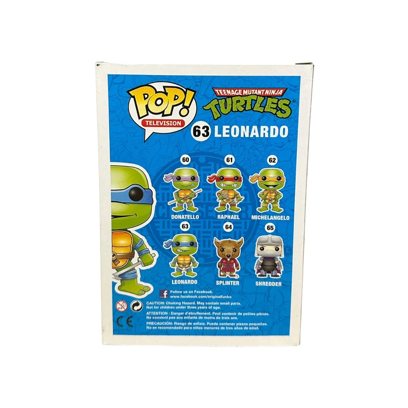 Leonardo #63 (Metallic) Funko Pop! - Teenage Mutant Ninja Turtles - SDCC 2013 Exclusive LE1008 Pcs - Condition 7/10