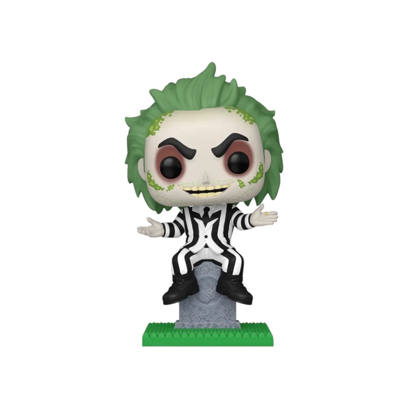 Beetlejuice on Tombstone #1757 (Glows in the Dark) Funko Pop! Plus - Beetlejuice - Entertainment Earth Exclusive