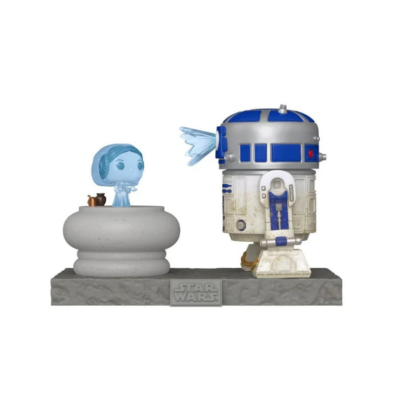 R2-D2 and Princess Leia Hologram #766 Funko Pop Deluxe - Star Wars