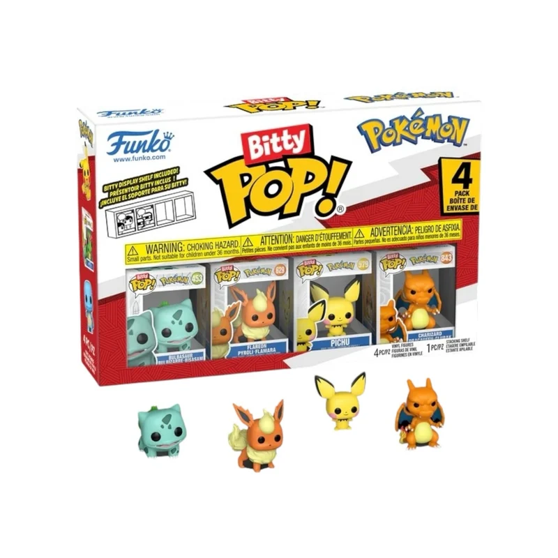 Bulbasaur Funko 4 Pack Bitty Pop - Pokémon