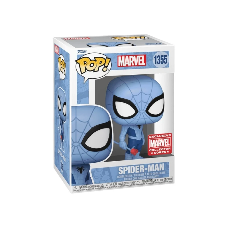 Spider-Man (Blue) #1355 Funko Pop! - Marvel - Marvel Collector Corps Exclusive