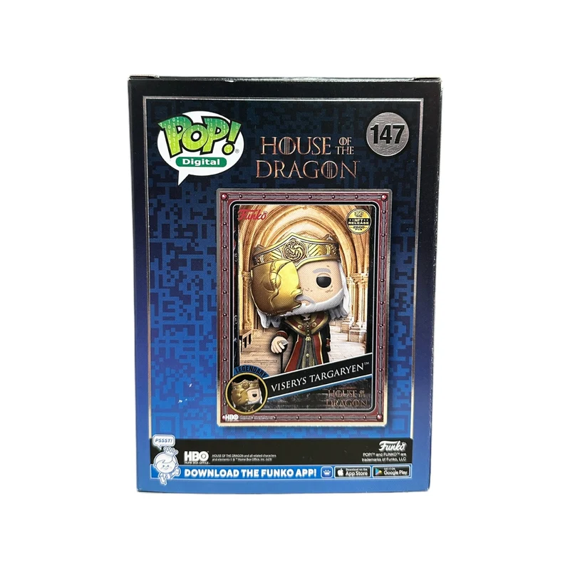 Viserys Targaryen #147 Funko Pop! - House of The Dragon - NFT Release Exclusive LE2600 Pcs - Condition 8.75/10