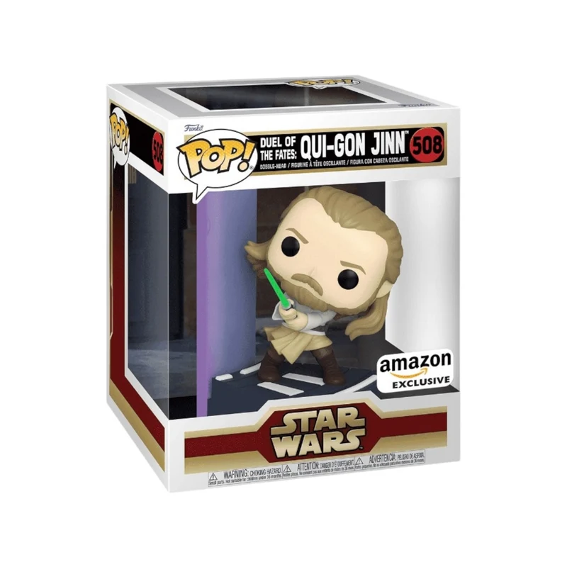 Duel of The Fates: Qui-Gon Jinn #508 Funko Pop! - Star Wars - Amazon Exclusive