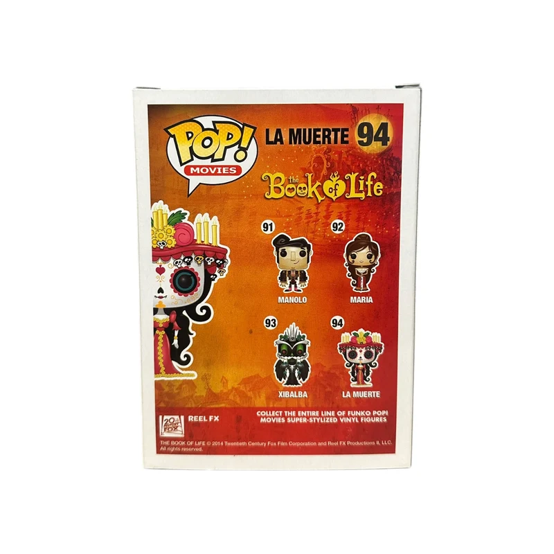 La Muerte #94 (Glows in the Dark) Funko Pop! - The Book of Life - Hot Topic Exclusive - Condition 8.5/10