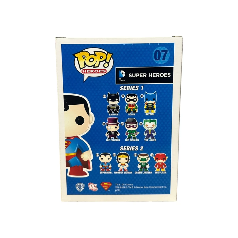 Superman #07 (Silver) Funko Pop! - DC Super Heroes - Hot Topic Employees Exclusive LE144 Pcs - Condition 7.5/10