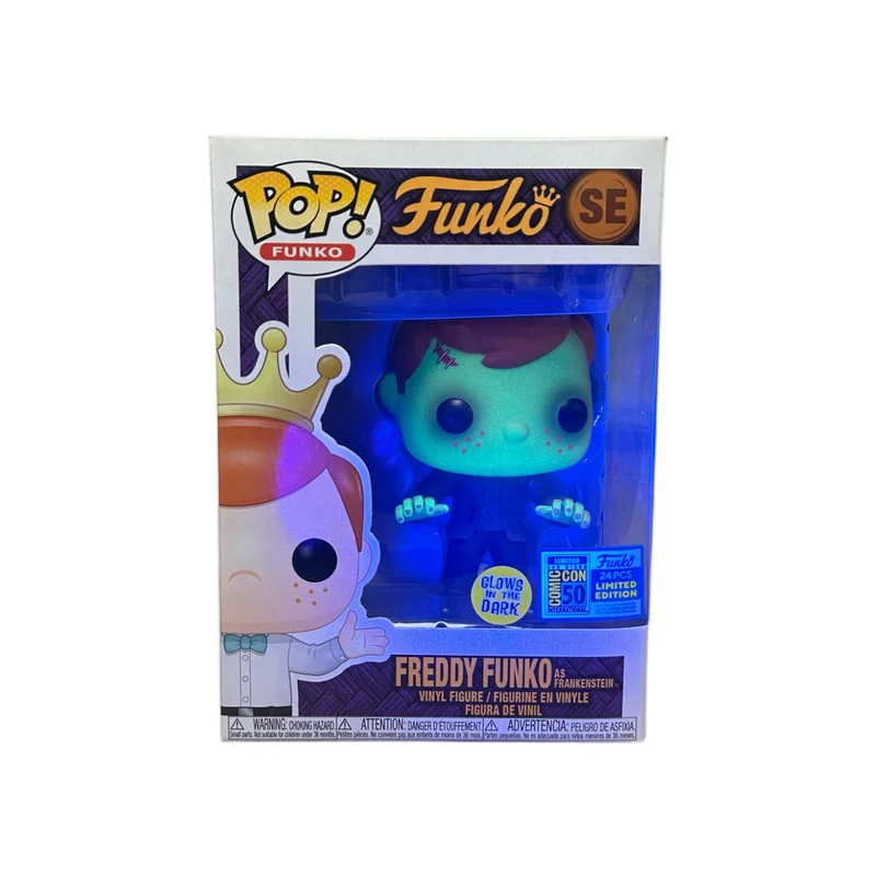 Freddy Funko as Frankenstein (Glows in the Dark) Funko Pop! - Universal Monsters - SDCC 2019 Exclusive LE24 Pcs - Condition 8.75/10