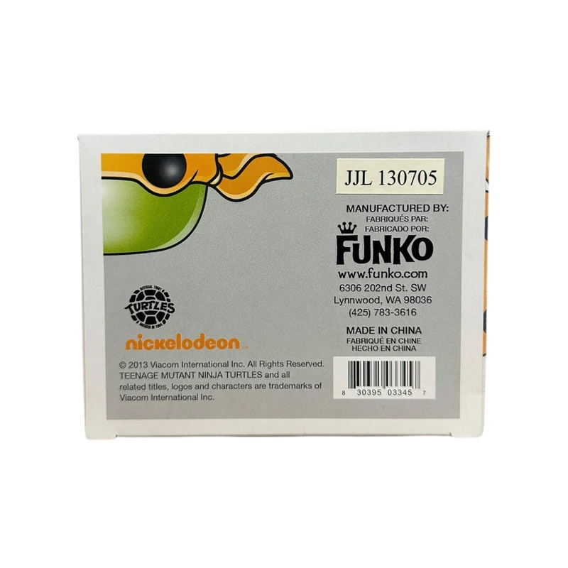 Michelangelo #62 (Grayscale Metallic) Funko Pop! - Teenage Mutant Ninja Turtles - Coast City Styles Exclusive LE500 Pcs - Condition 8.75/10