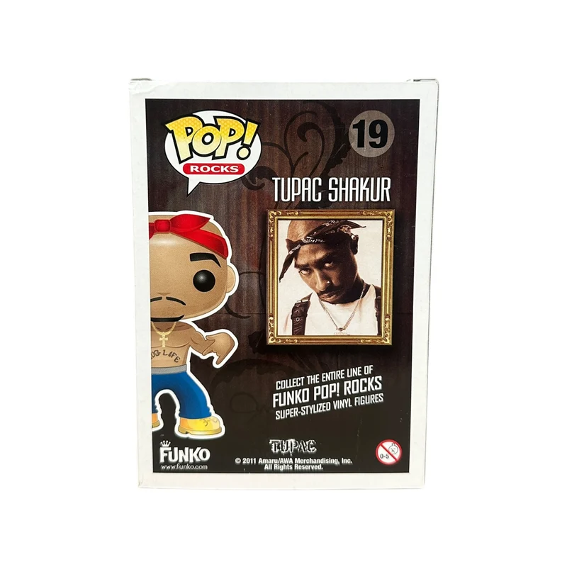 Tupac #19 Funko Pop! - Rocks - 2011 Pop! - Condition 7.5/10