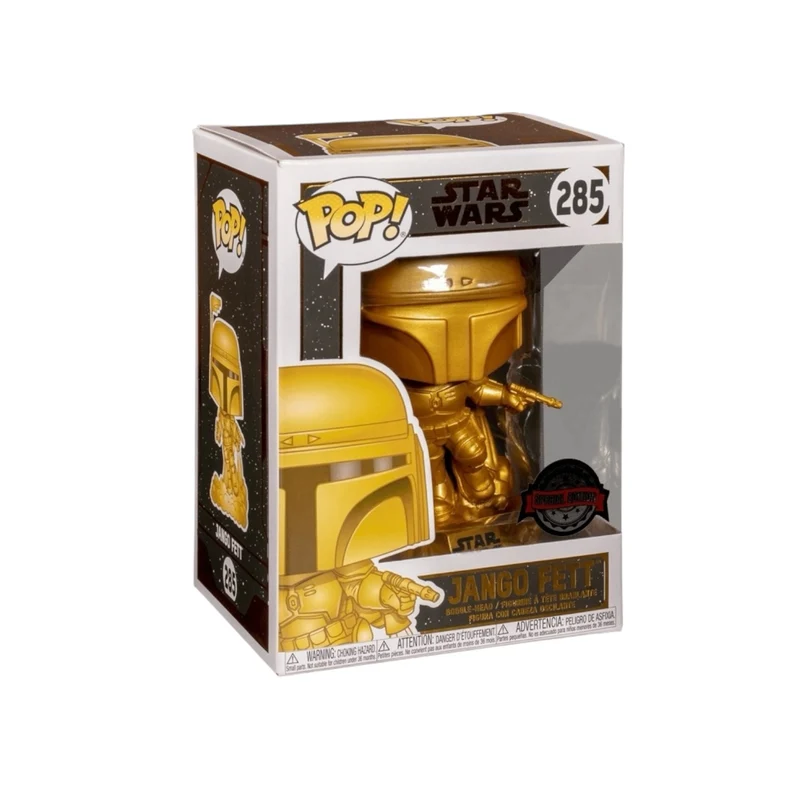 Jango Fett (Gold Chrome) #285 Funko Pop! - Star Wars - Special Edition