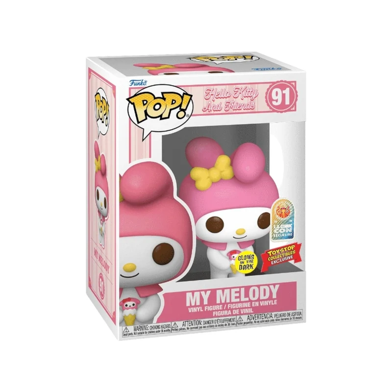 My Melody #91 (Glows in the Dark) Funko Pop! - Hello Kitty and Friends - LACC 2024 Toystop Collectibles Exclusive
