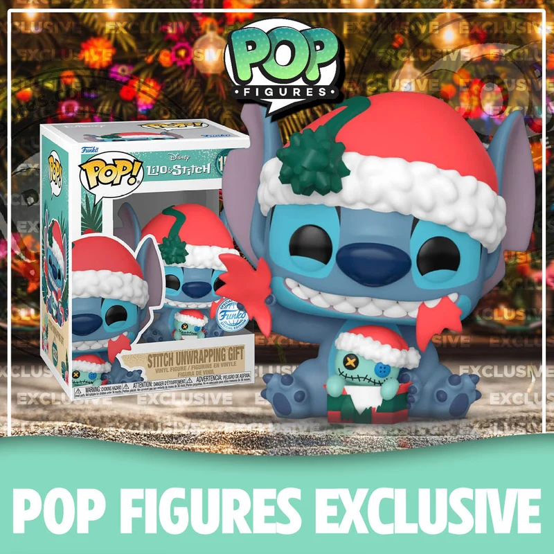 Stitch Unwrapping Gift #1522 Funko Pop! - Disney - Lilo and Stitch - Pop Figures Exclusive