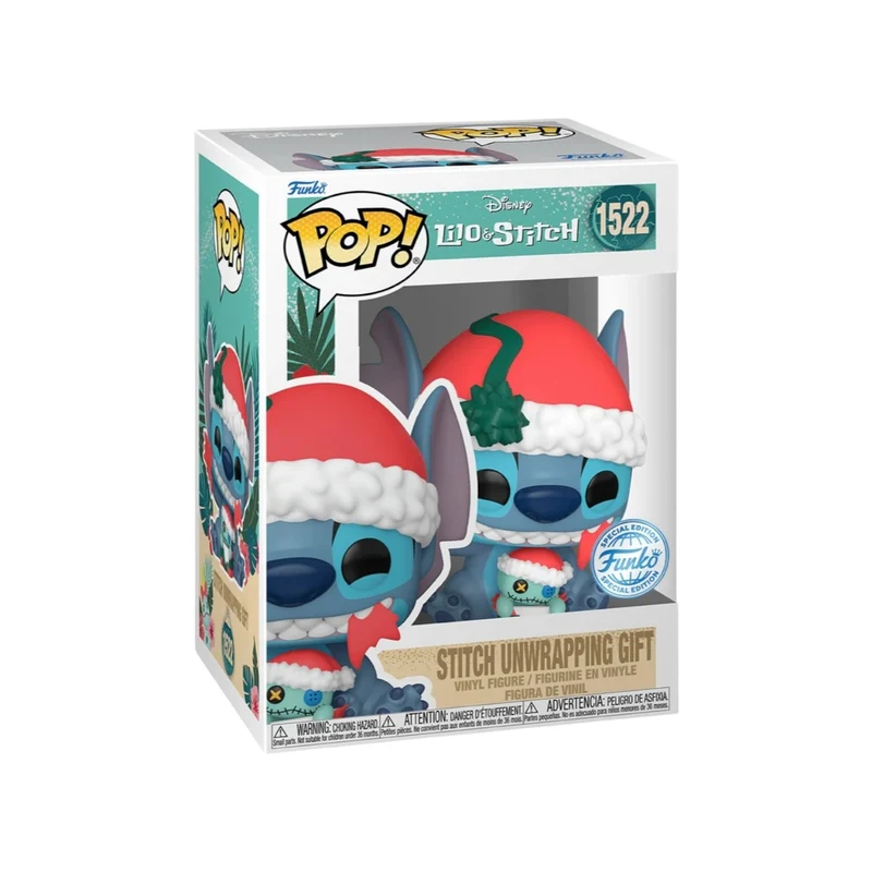 Stitch Unwrapping Gift #1522 Funko Pop! - Disney - Lilo and Stitch - Pop Figures Exclusive