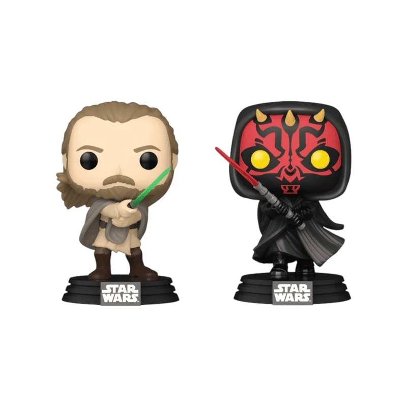 Qui-Gon Jinn Vs. Darth Maul 2 Pack Funko Pop! - Star Wars: The Phantom Menace - Funko Shop Exclusive