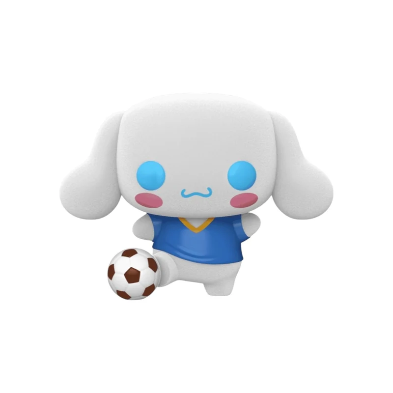 Cinnamoroll (w/ Soccer Ball) #86 (Flocked) Funko Pop! - Sanrio - BoxLunch Exclusive