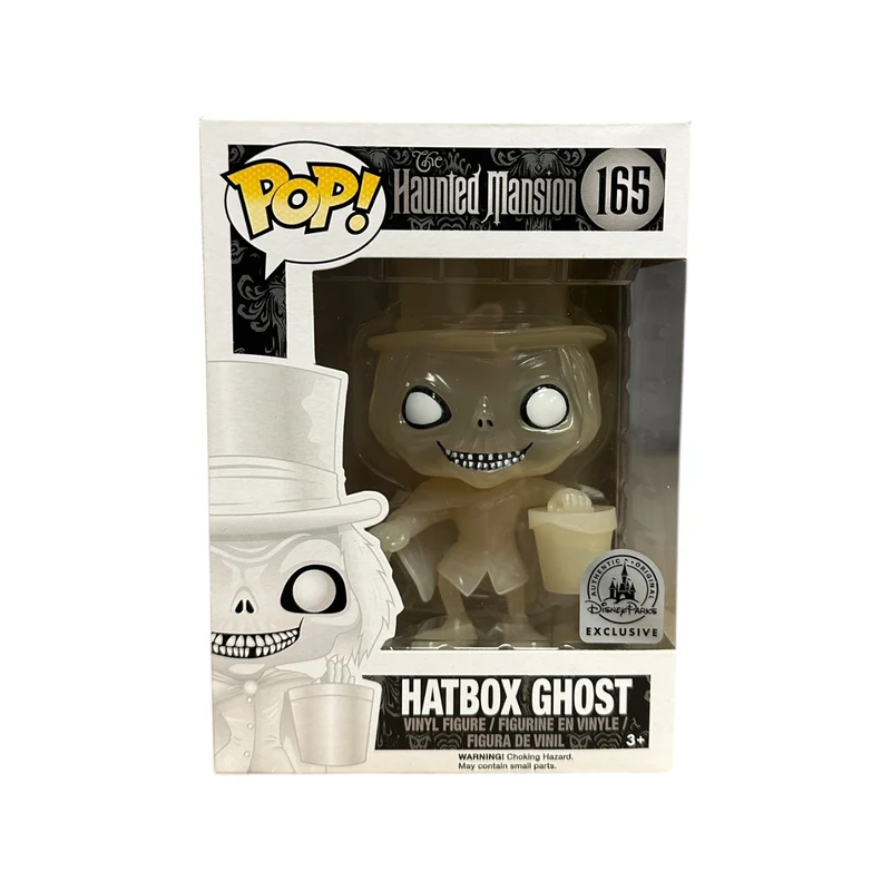 Hatbox Ghost #165 (White) Funko Pop! - The Haunted Mansion - Disney Parks Exclusive - Condition 8.5/10