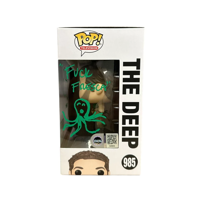 Chace Crawford Signed The Deep #985 Funko Pop! - The Boys - ECCC 2021 Shared Exclusive - SWAU COA