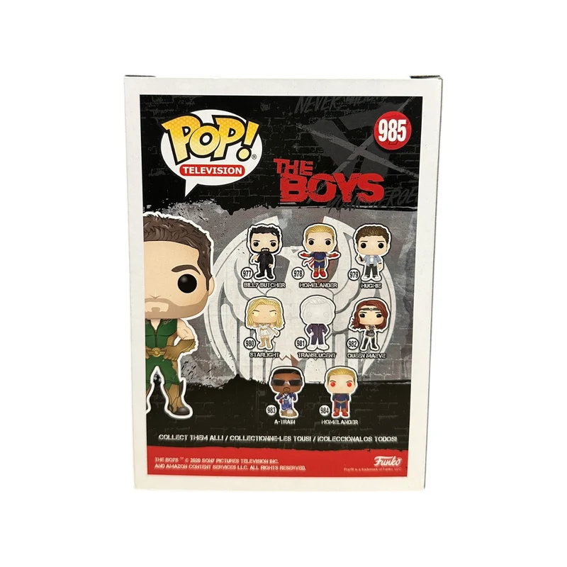 Chace Crawford Signed The Deep #985 Funko Pop! - The Boys - ECCC 2021 Shared Exclusive - SWAU COA