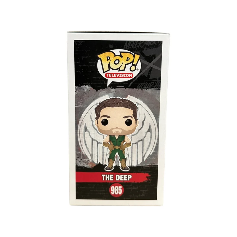 Chace Crawford Signed The Deep #985 Funko Pop! - The Boys - ECCC 2021 Shared Exclusive - SWAU COA
