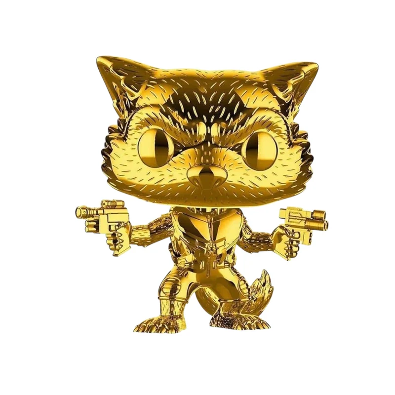 Rocket (Gold Chrome) #420 Funko Pop! Marvel Studios The First Ten Years