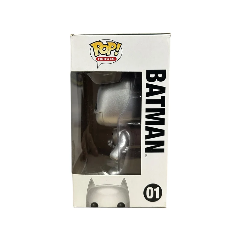 Batman #01 (Silver) Funko Pop! - DC Super Heroes - Hot Topic Employees Exclusive LE108 Pcs - Condition 7/10