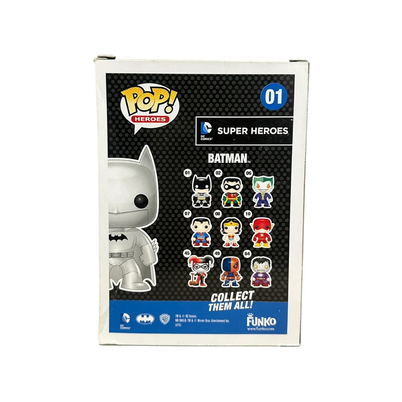 Batman #01 (Silver) Funko Pop! - DC Super Heroes - Hot Topic Employees Exclusive LE108 Pcs - Condition 7/10
